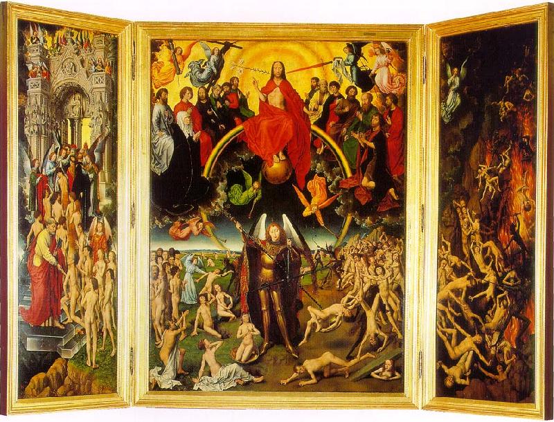 Hans Memling The Last Judgment Triptych France oil painting art
